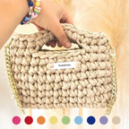 Posidonie Design | Sac au crochet Personnalisable - 18 couleurs