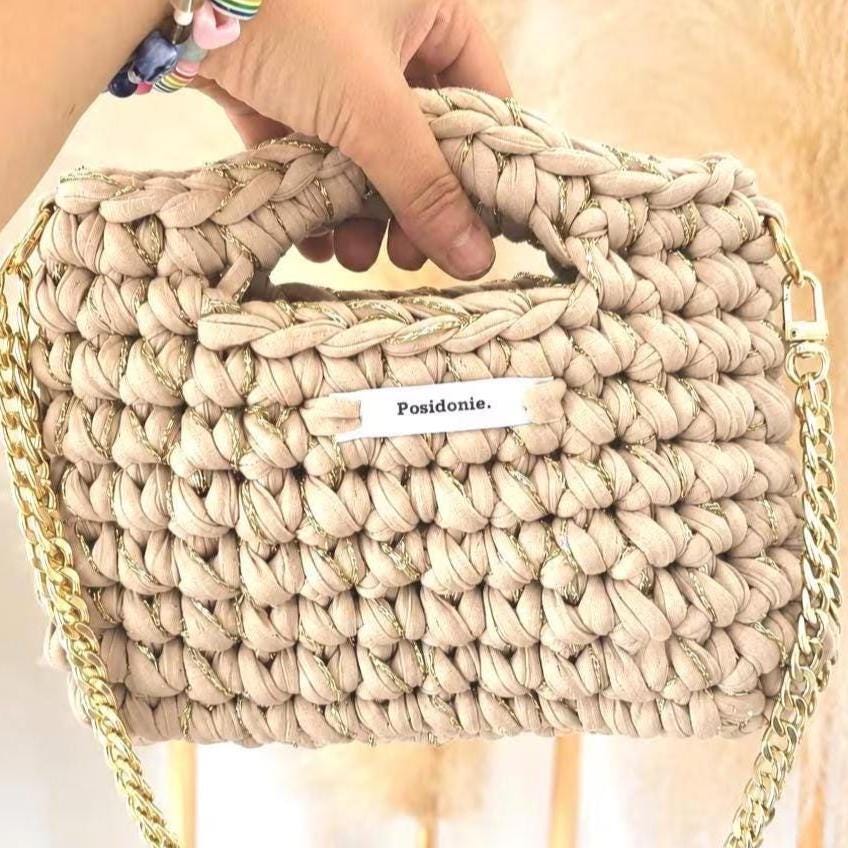 Posidonie Design | Sac au crochet Personnalisable - 18 couleurs