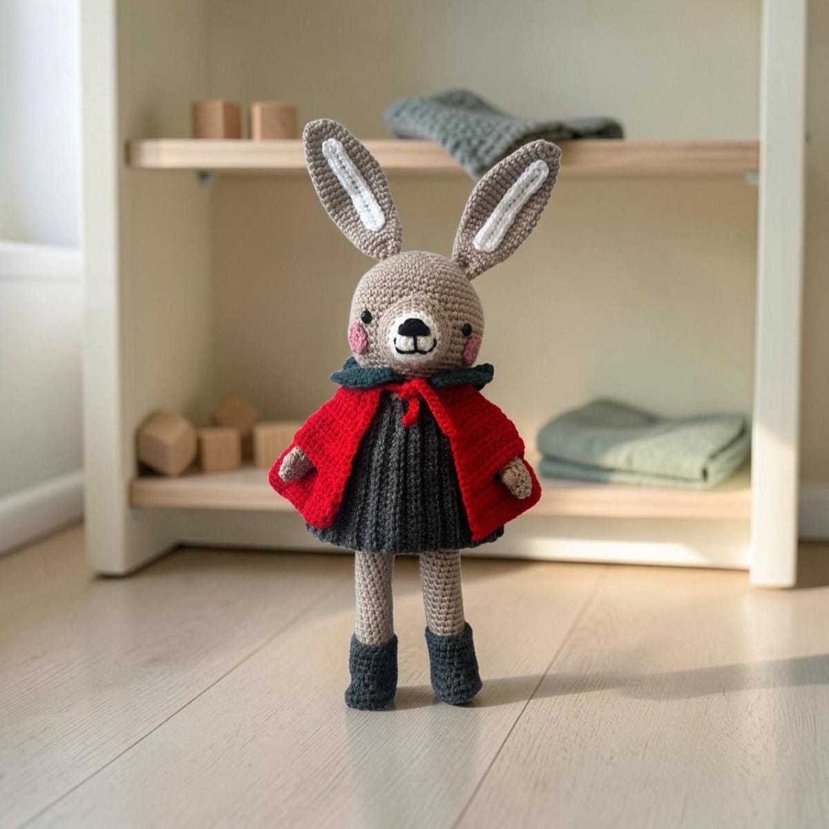 Posidonie's friens Lisa peluche amigurumi faite main au crochet