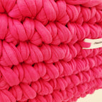 Sac au crochet design Chunky gros sac fourre rose barbie