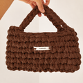 Sac au crochet chunky écru fait main à Marseille