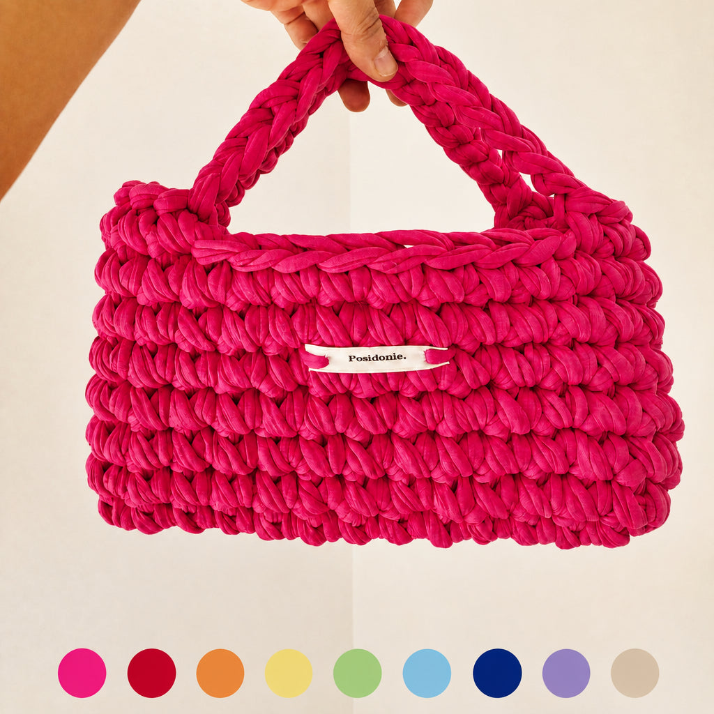 Sac au crochet design Chunky gros sac fourre tout personnalisable