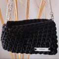 Sac au crochet de soirée clutch noir fait main à Marseille