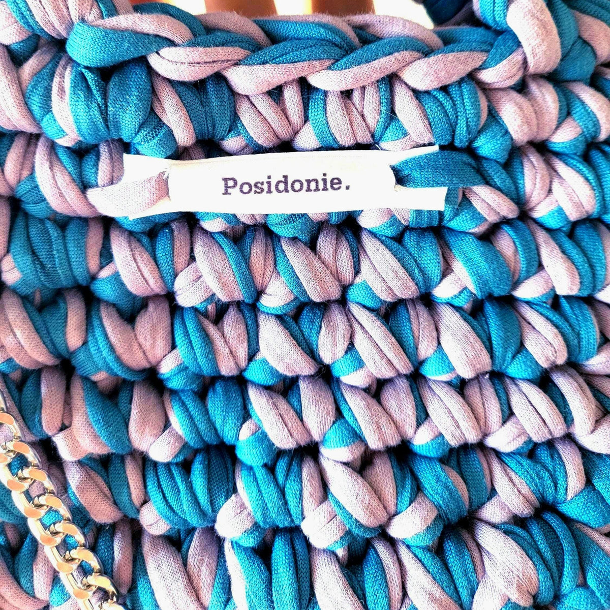 Sac au crochet lavande et azur fait main à Marseille