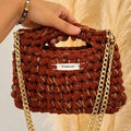 Sac au crochet Terracotta et doré fait main à Marseille